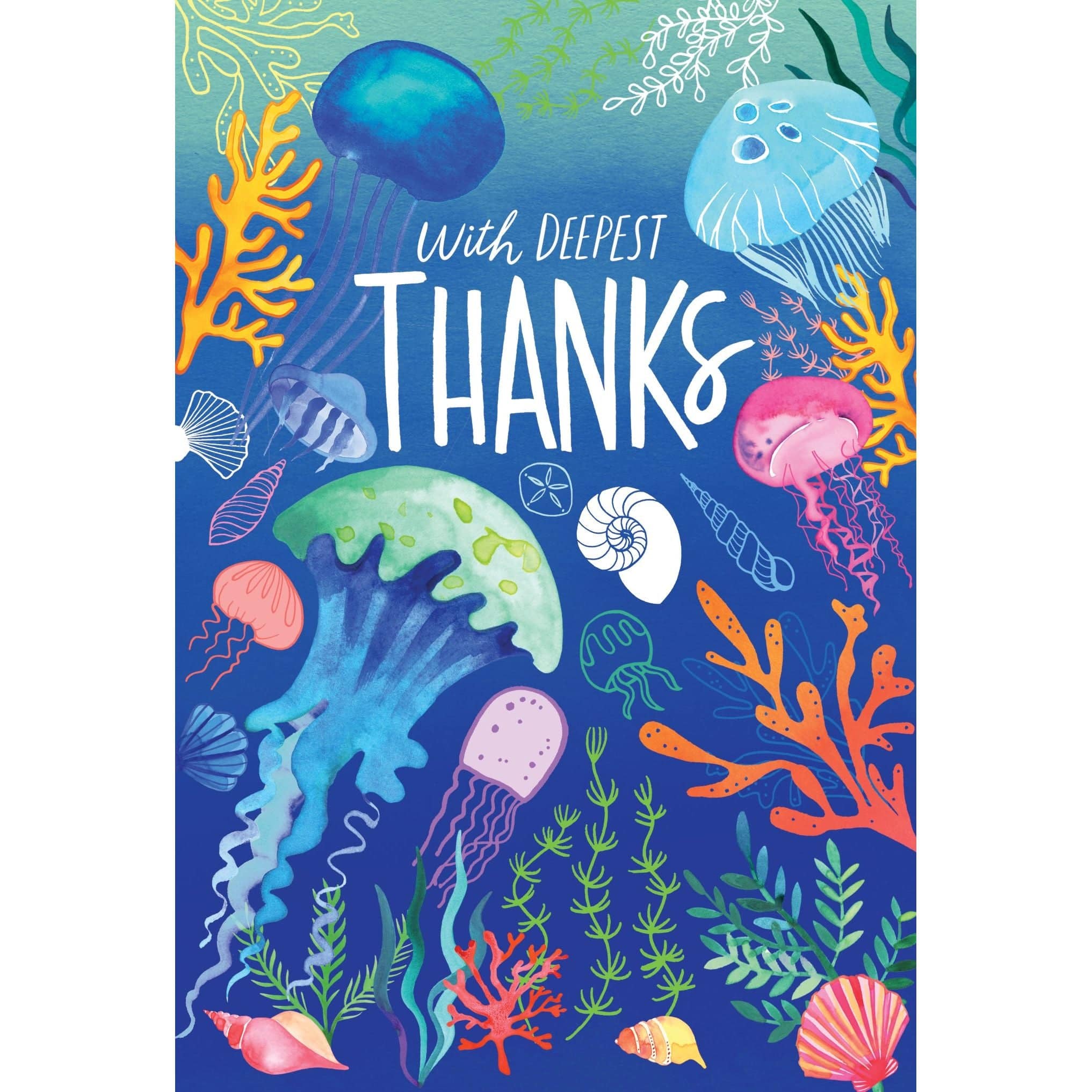Pictura Ocean Of Thanks thank you card from the Everyday Cards collection, featuring a calming ocean scene and gratitude message.